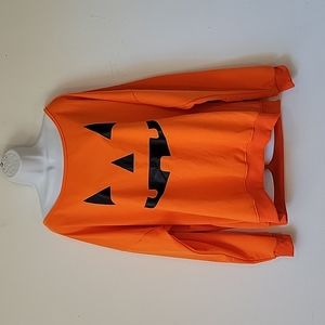 COPY - NWOT nendu orange jack o lantern pumpkin halloween costume sweatshirt 3X